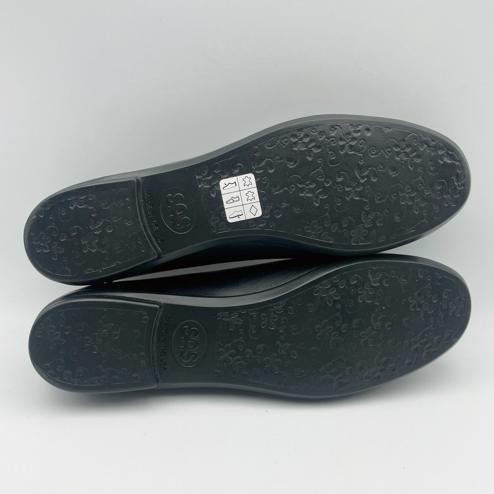 SAS Womens Scenic Ballet Flat US 9 Slim EU 39.5 Black Leather NIB