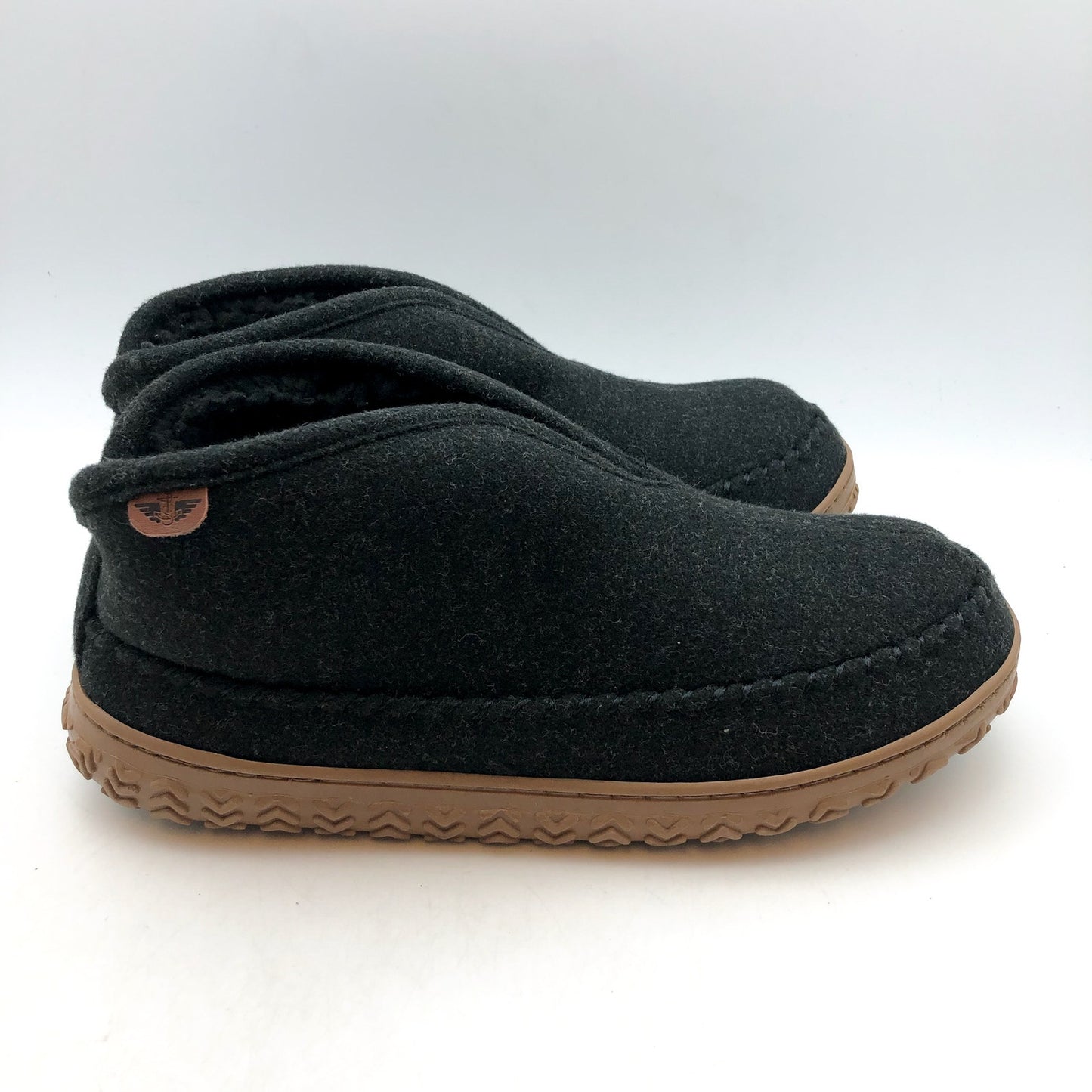 Dockers Mens Rugged Slip-On Slipper Boots US 10 Grey Wool Round Toe NIB