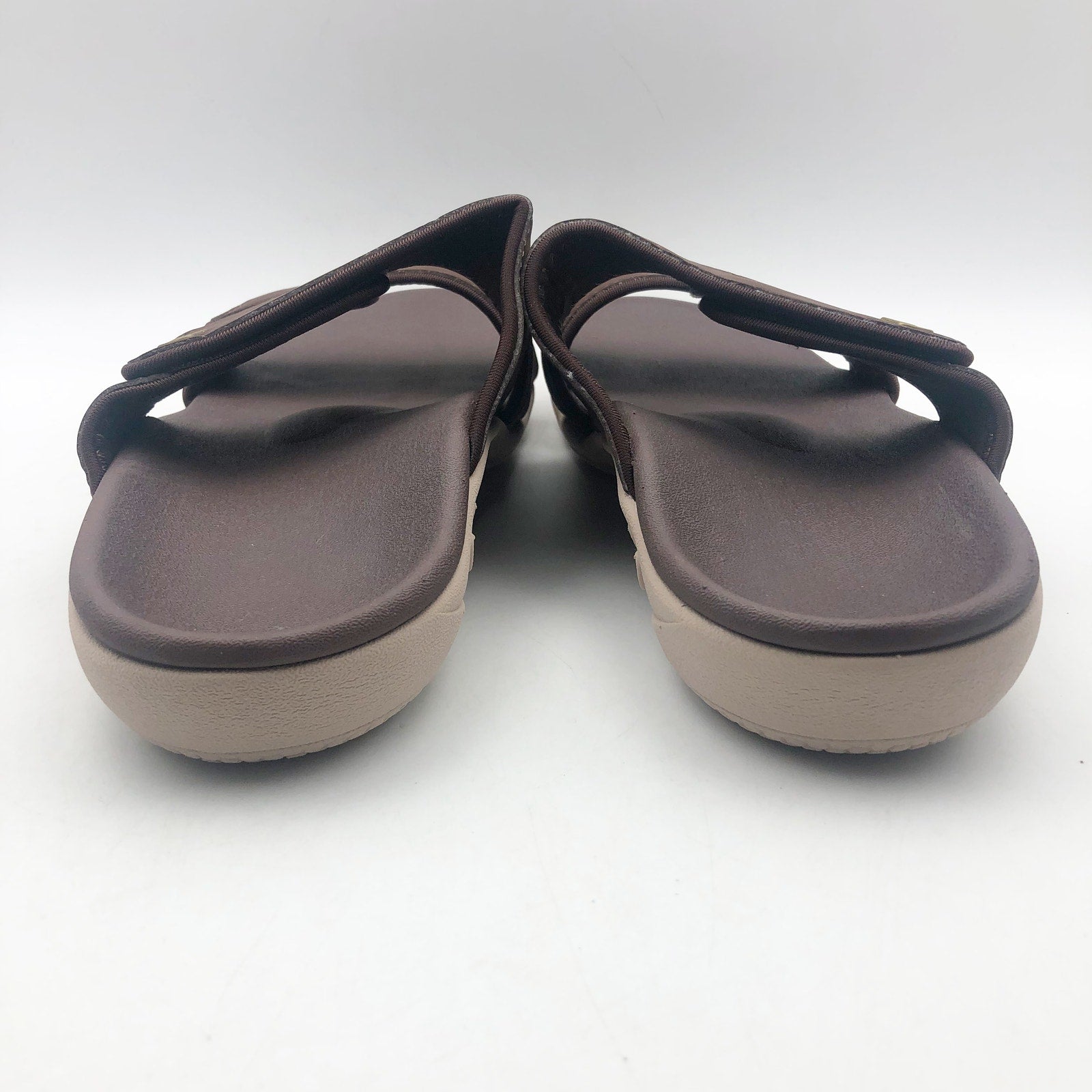 Spenco Womens KHOLO NUEVO Comfort Slide Sandals Size 7.5B Brown French Toast NWT