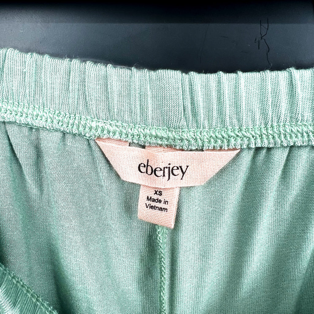 EBERJEY Gisele Relaxed Shorts PJ Set XS Eucalyptus Green TENCEL Modal NWT