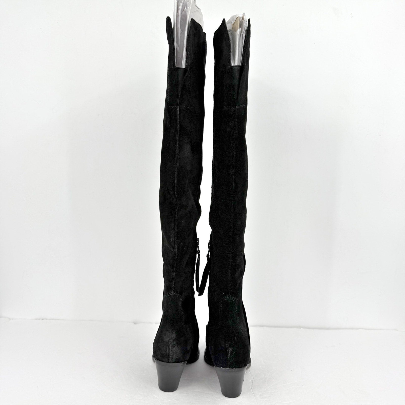 Sam Edelman Women Julee Over The Knee Boot US 6 M EU 36 Black Suede Leather NWOB