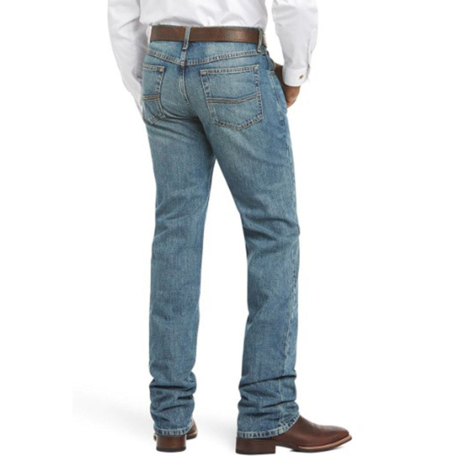 ARIAT Mens M2 Relaxed Legacy Boot Cut Jeans 40x34 Blue Wash Granite NWT