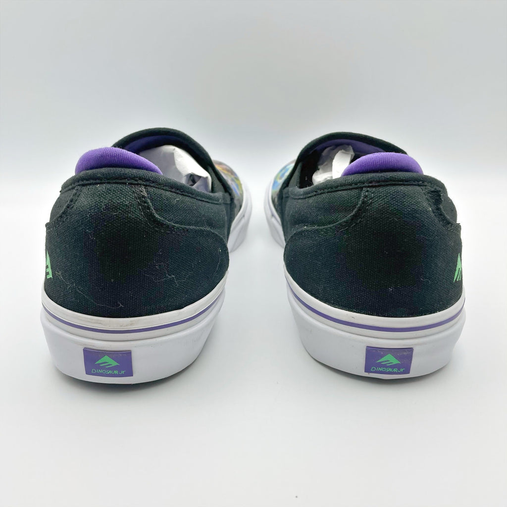 Emerica x Dinosaur Jr Mens Wino Slip-On Shoes Size 8 Black Multicolor Sweep NIB