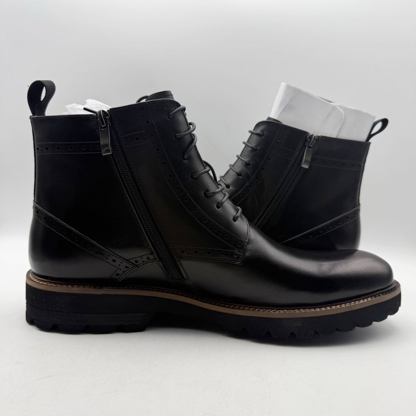 Vintage Foundry Co. Mens Blade Ankle Boots US 11 EU 44 Black Leather NIB