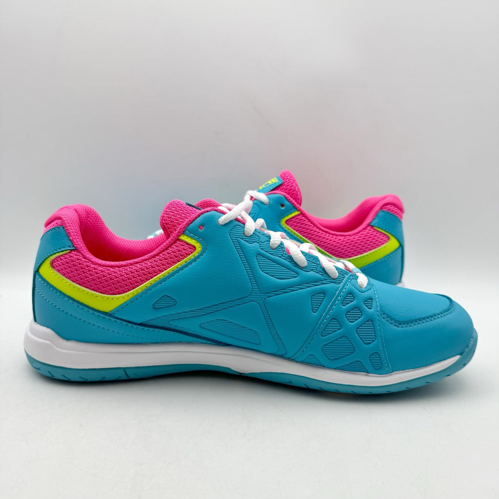 FILA Womens Double Bounce 3 Pickleball Athletic Shoes Size 7.5 Blue Pink NIB