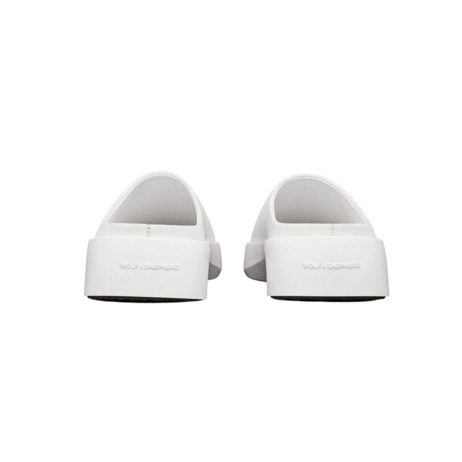 Wolf & Shepherd Cruise Mule Slip On Shoes Mens 7.5 Womens 9 White Leather NIB
