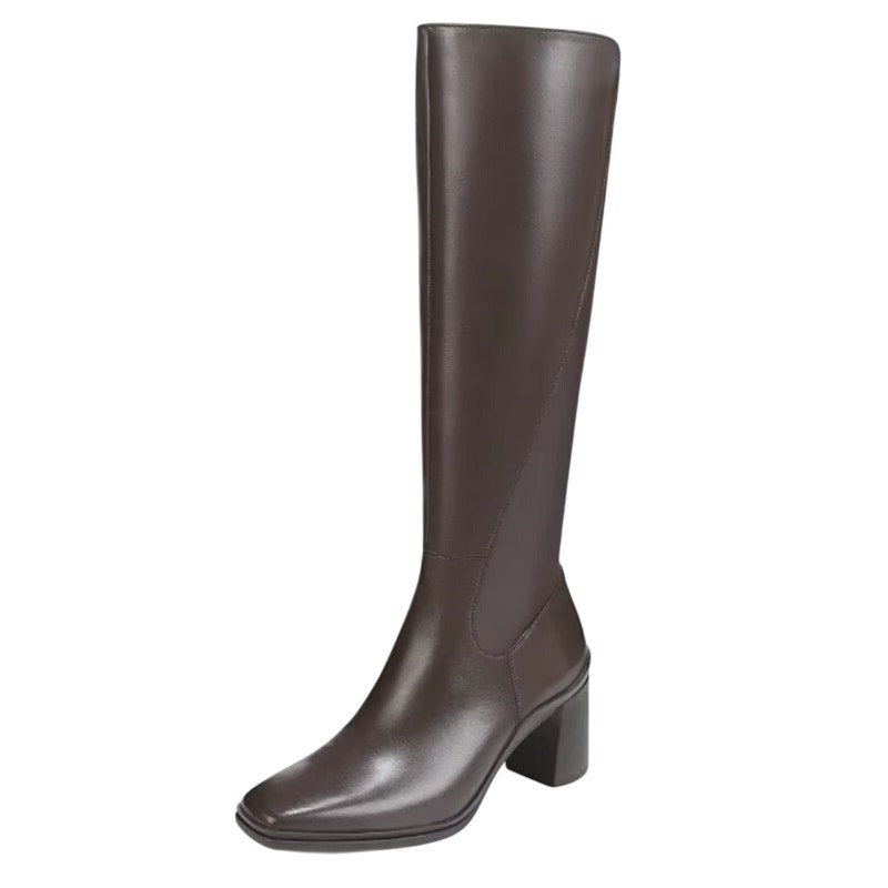 Naturalizer Womens Axel Knee High Boots US 6.5 M Brown Waterproof Leather NIB