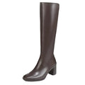 Naturalizer Womens Axel Knee High Boots US 6.5 M Brown Waterproof Leather NIB