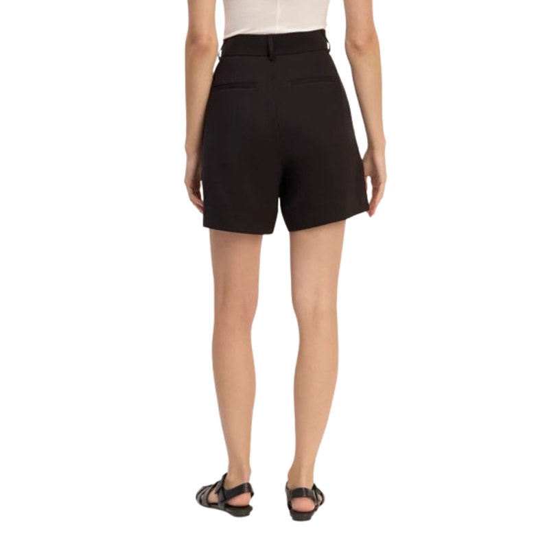 EVERLANE Women's The Way-High Drape Shorts Size 4 Black Pleated NWT
