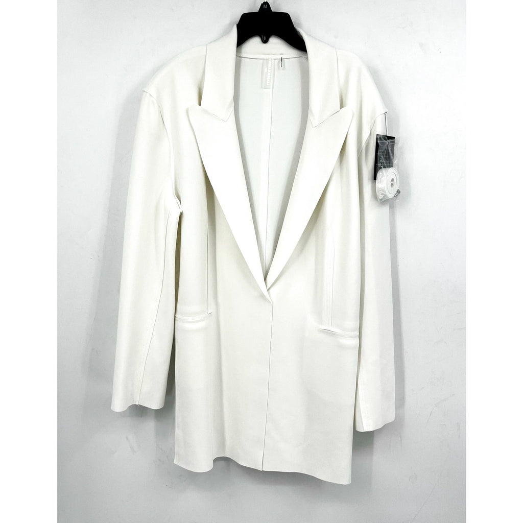 NORMA KAMALI Women's Easy Fit Sack Mini Dress Medium 38 Snow White Blazer NWT