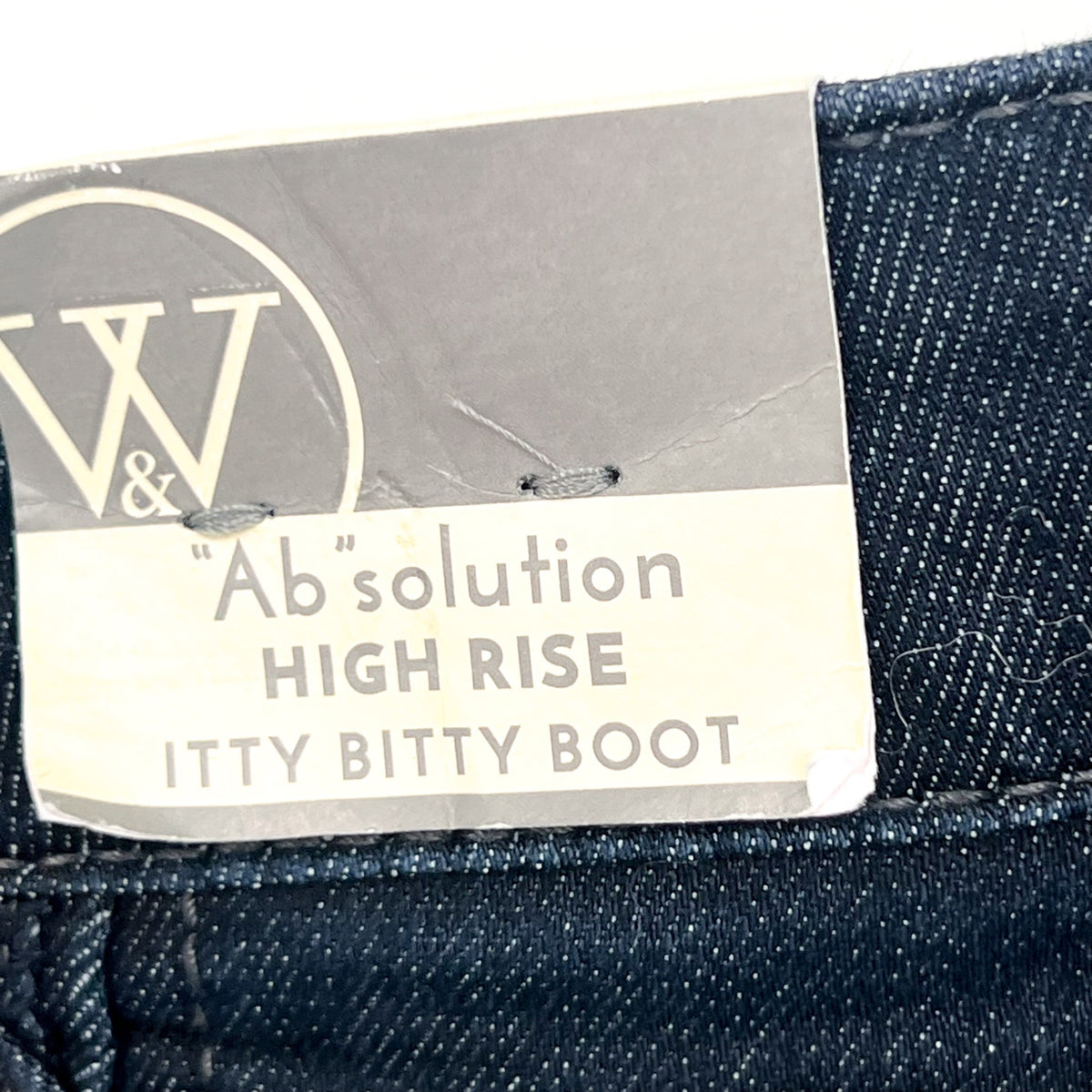 WIT & WISDOM Ab'Solution Itty Bitty Bootcut Jeans Size 8 Very Dark Blue NWT