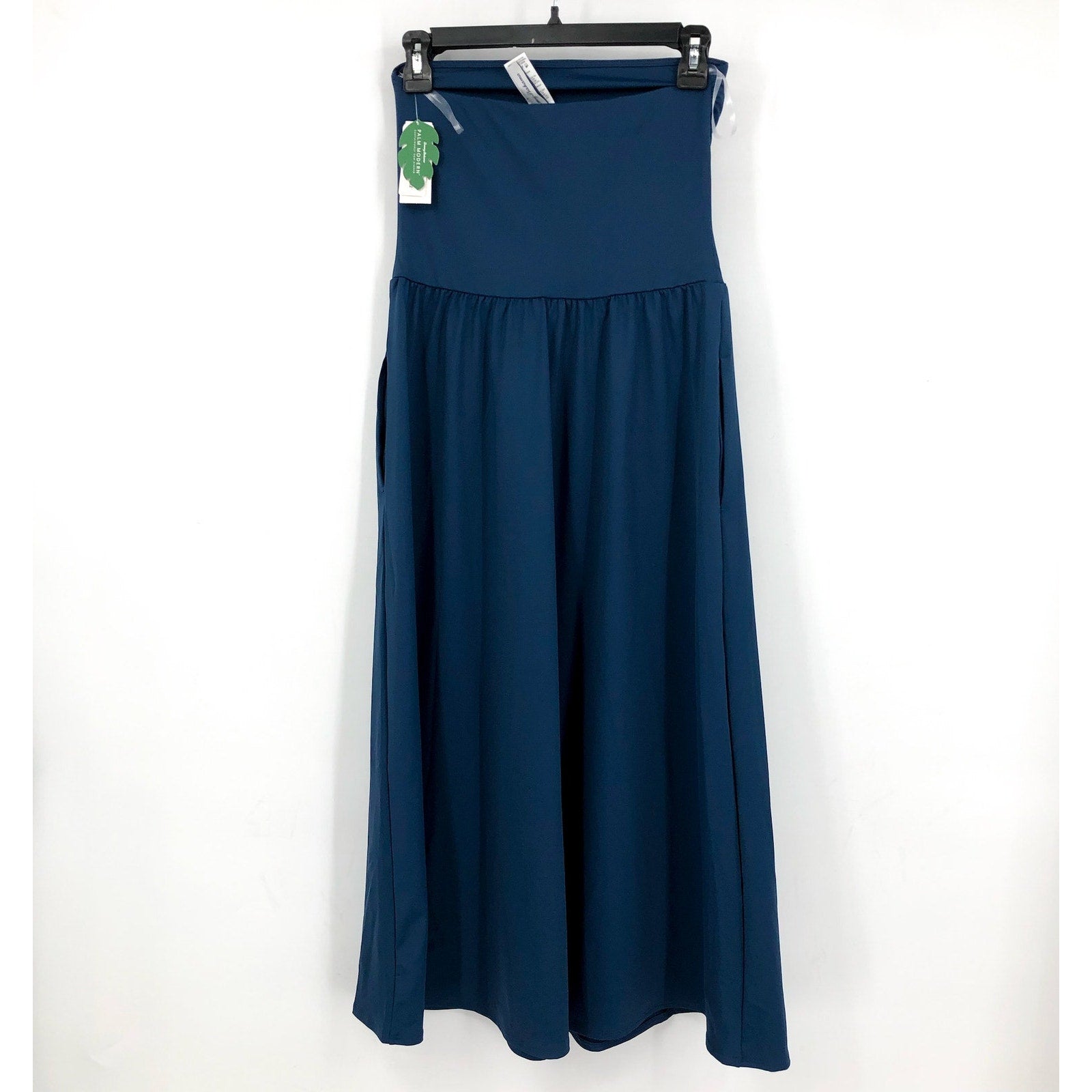 TOMMY BAHAMA Women's Bandeau Dress XS Blue Midnight Sea Strapless NWT