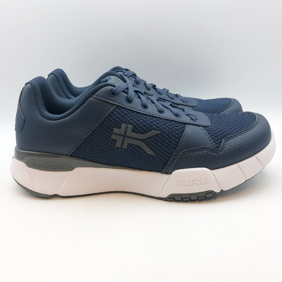 KURU Mens Quantum 2.0 Sneakers Size 12 WIDE EU 46 Indigo Blue Slate Gray NWOB