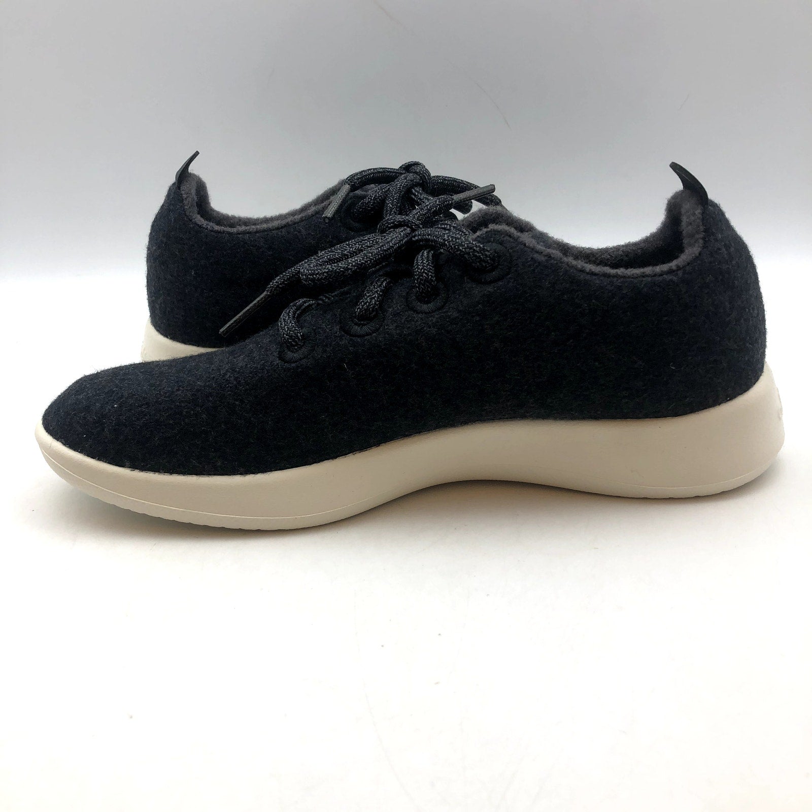 AllBirds Women's Tuke Jo Casual Sneakers Size 6 Black Merino Wool Runners NIB