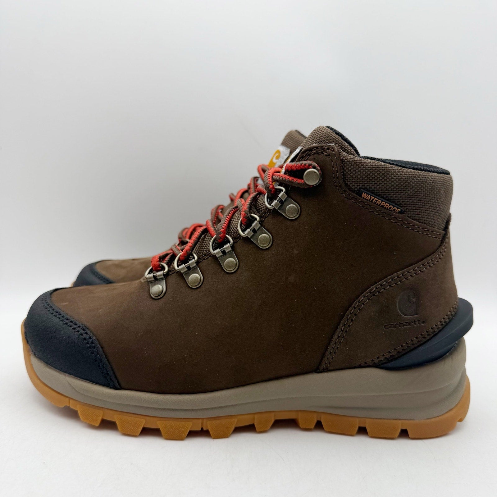 Carhartt Womens Gilmore Work Hiking Boots US 6 Brown Leather Waterproof SR NWOB