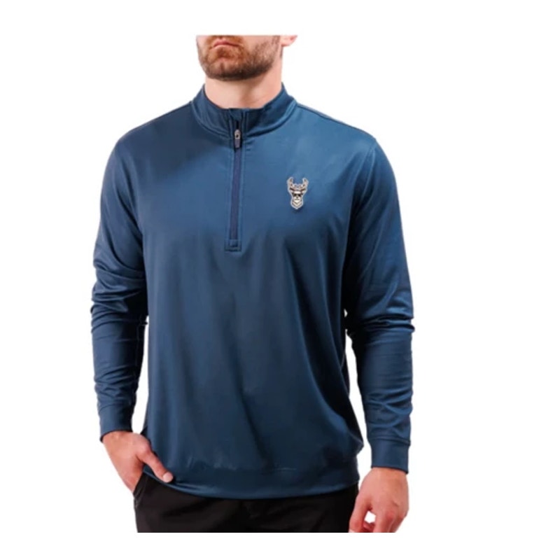 WAGGLE Men's Kentucky Buck 1/4 Zip Pullover XXL 2XL Teal Green NWT