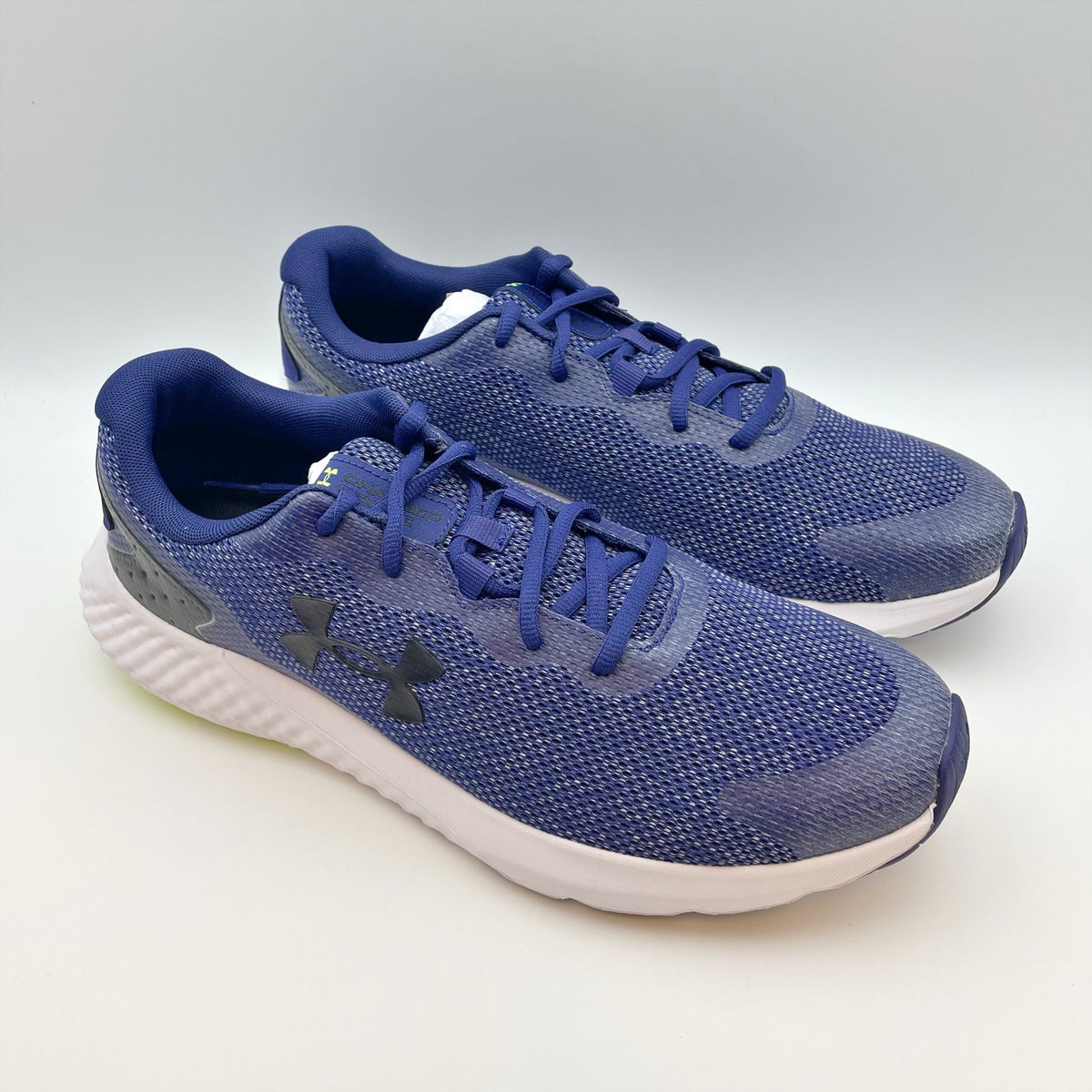 Under Armour Mens Charged Rogue 3 Athletic Shoe Size 10.5 Black Blue Running NIB