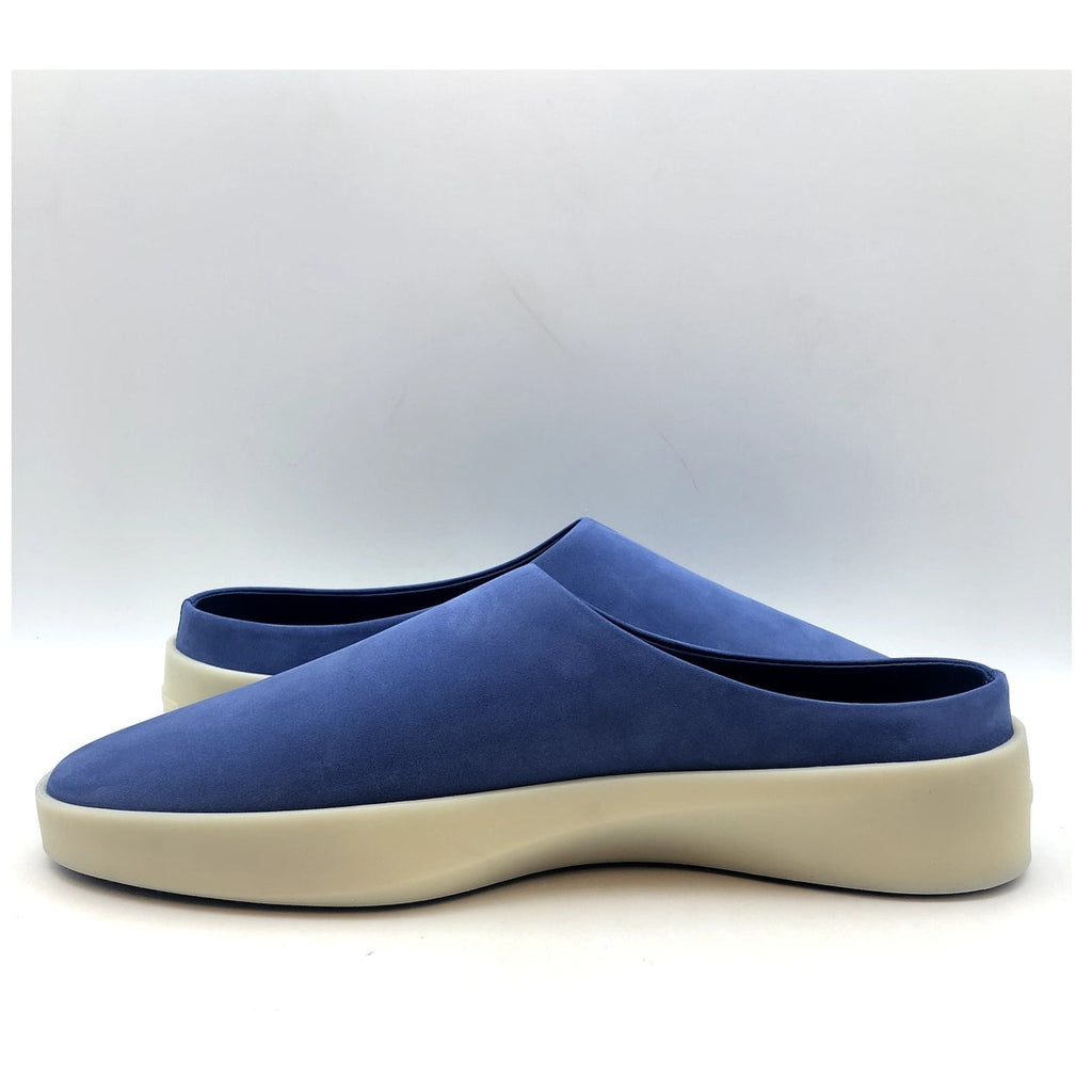Wolf & Shepherd Womens Cruise Mule Slip On Shoes SIZE 6 Blue White Leather NIB