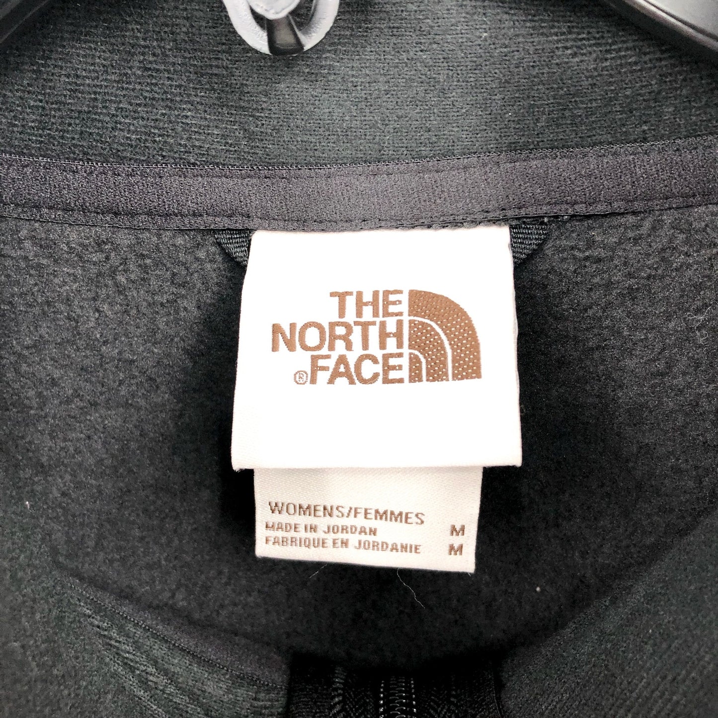 THE NORTH FACE Women Crescent 1/4 Zip Pullover Fleece Medium Black Heather NWT