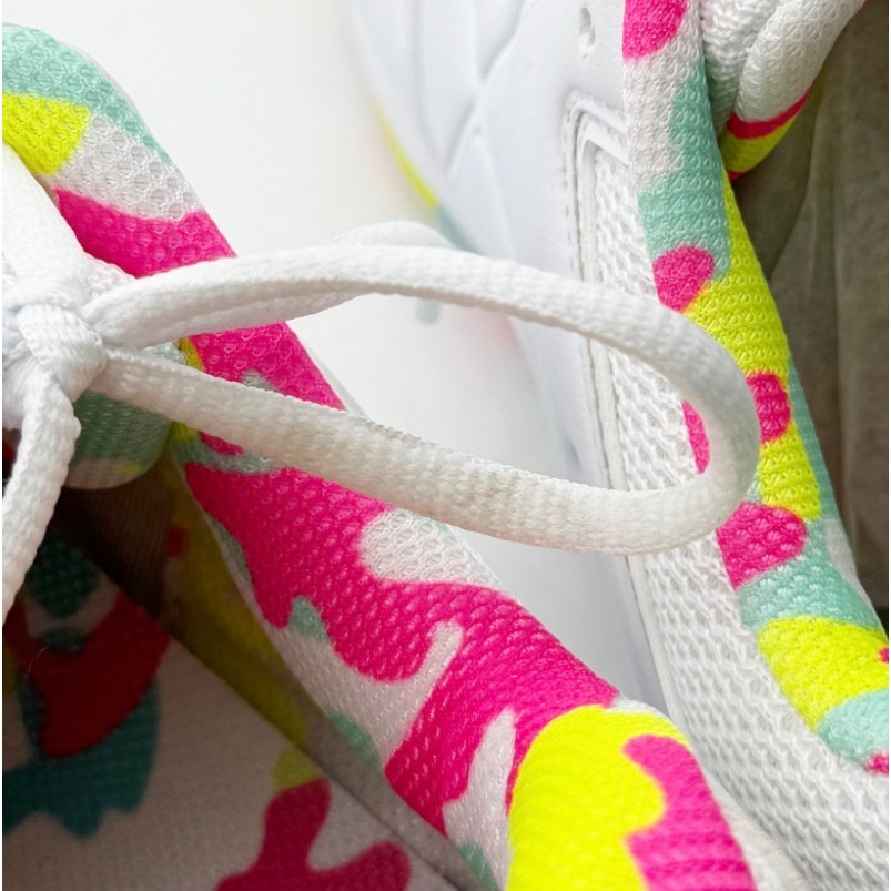 FILA Womens Double Bounce 3 Pickleball Athletic Shoes Size 11 White Neon NWOB