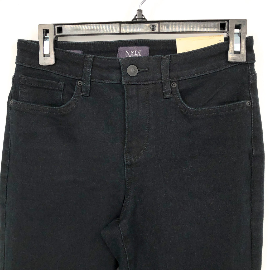 NYDJ Women's Emma Relaxed Slender Jeans Size 0 Black Huntley Lift Tuck NWT
