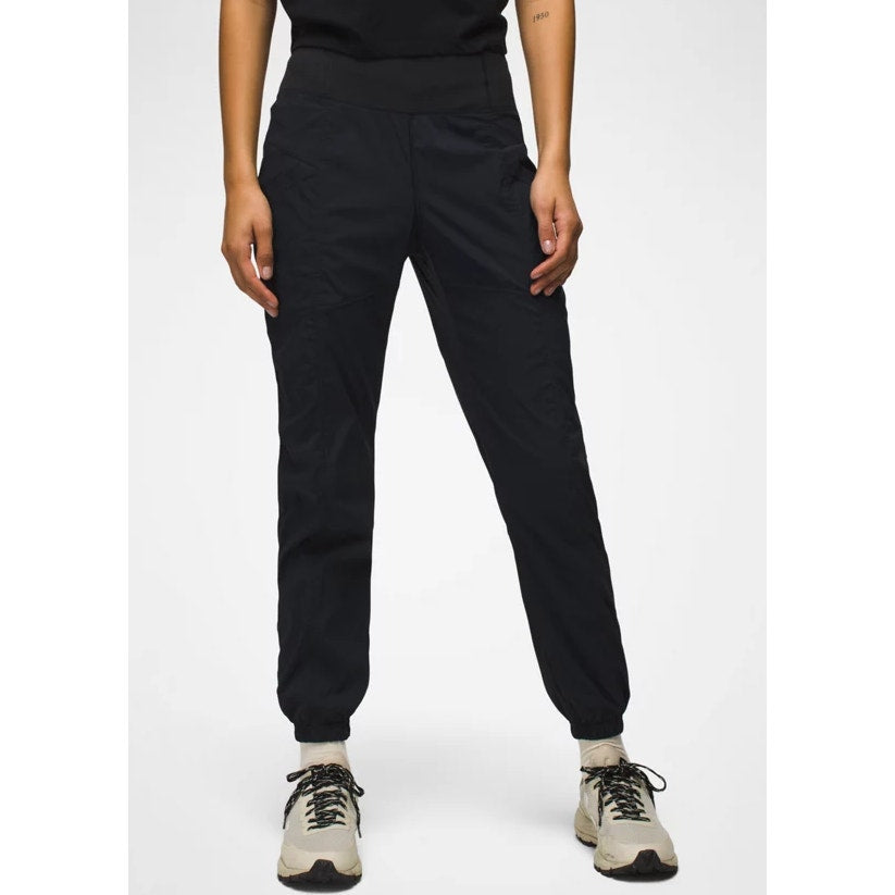 PRANA Women's Koen Jogger Pants Medium Black Mid Rise Elastic Waist NWT 2055081