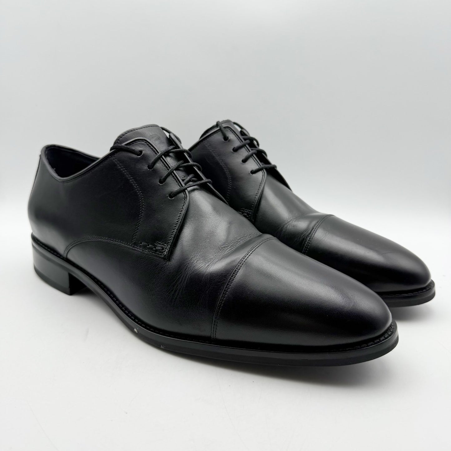 Cole Haan Mens Lenox Hill Cap Oxford Shoes US 11.5 Wide Black Leather NIB