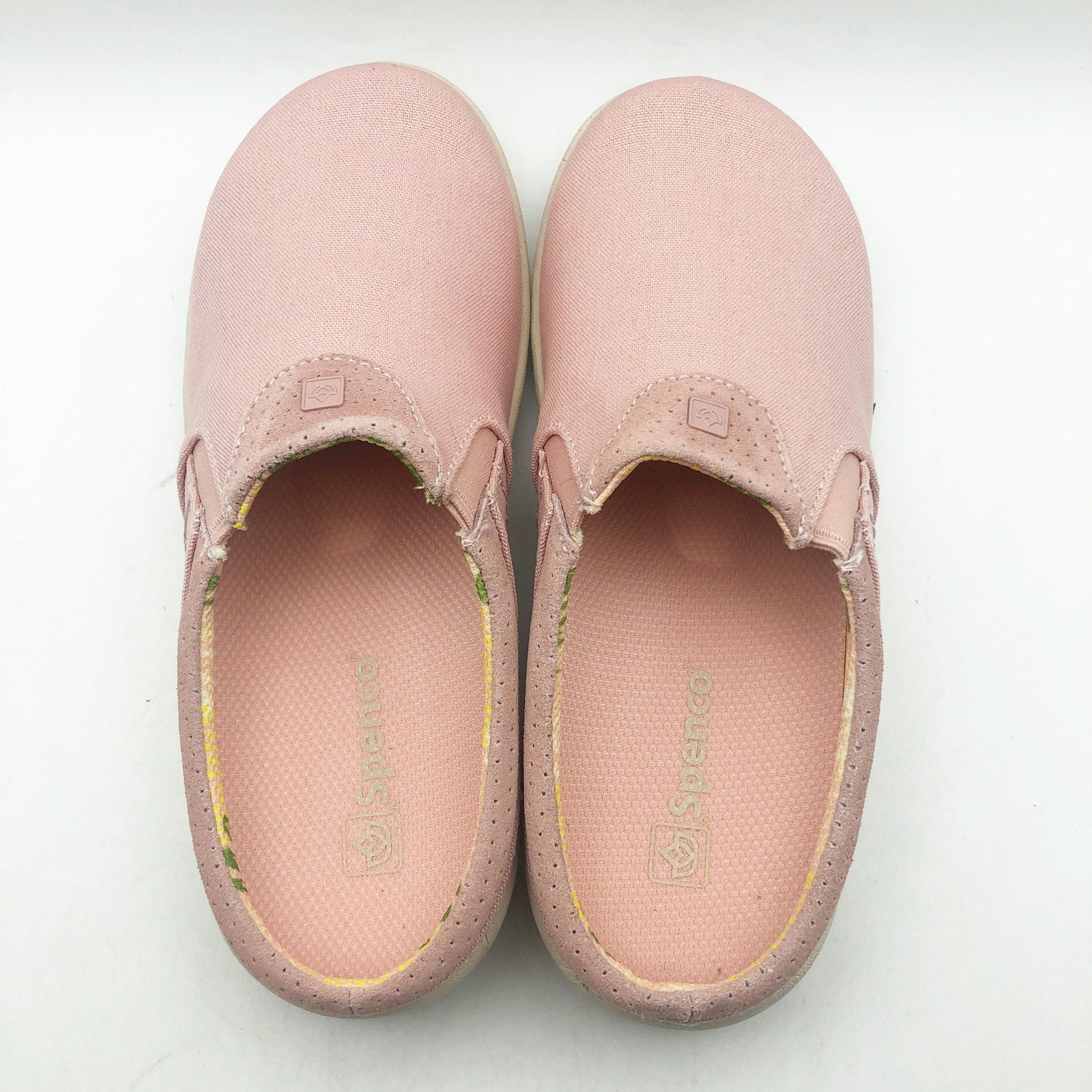 Spenco Womens SIESTA NUEVO Casual Slide US 7.5 Pink Suede Slip On Clogs NIB