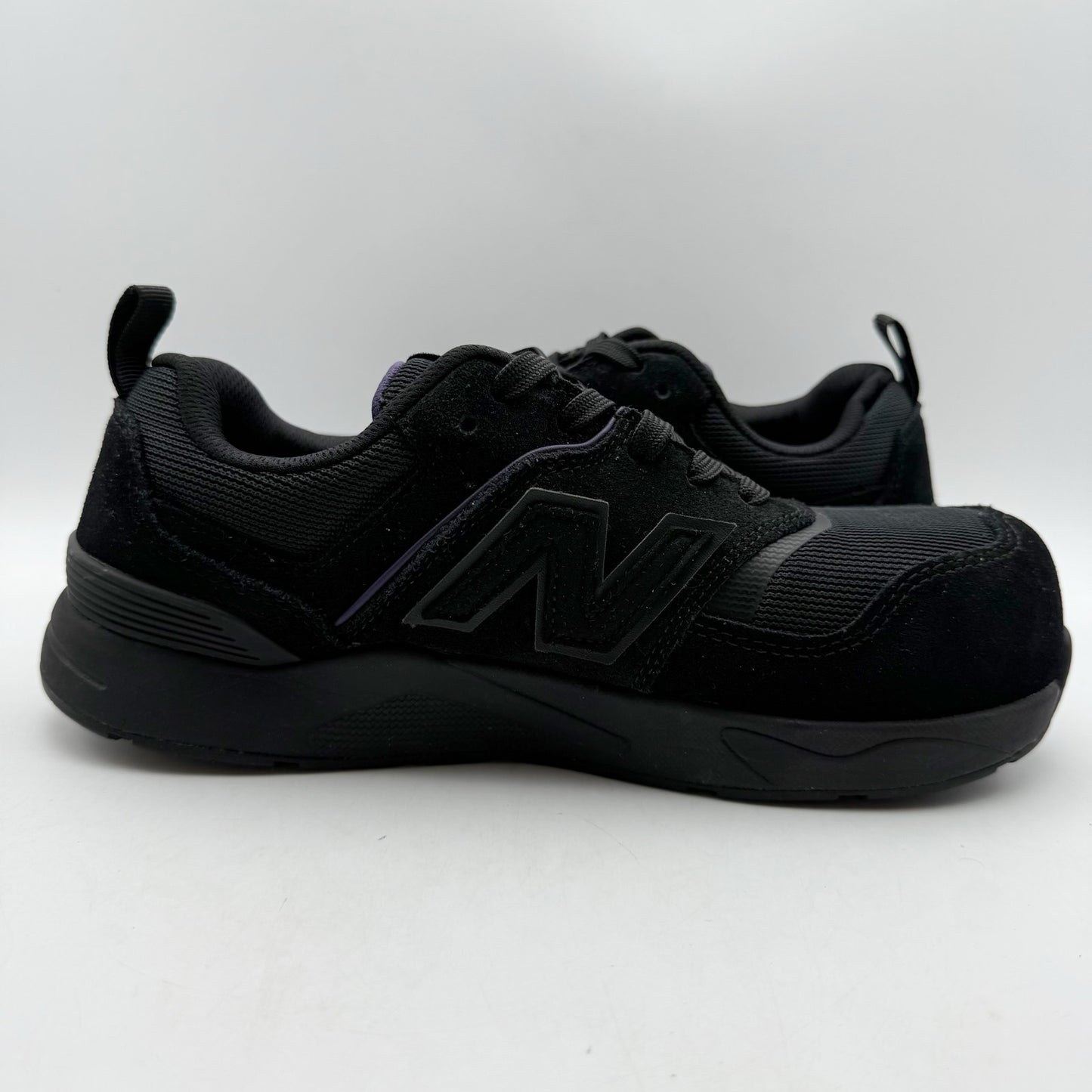 New Balance Womens Elite Lite Work Sneakers US 9.5 Wide Black Purple CT SR NIB