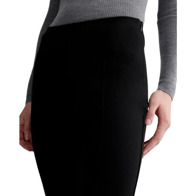 EVERLANE Women's The Dream Kick Flare Pants Medium Black Flat Front NWT