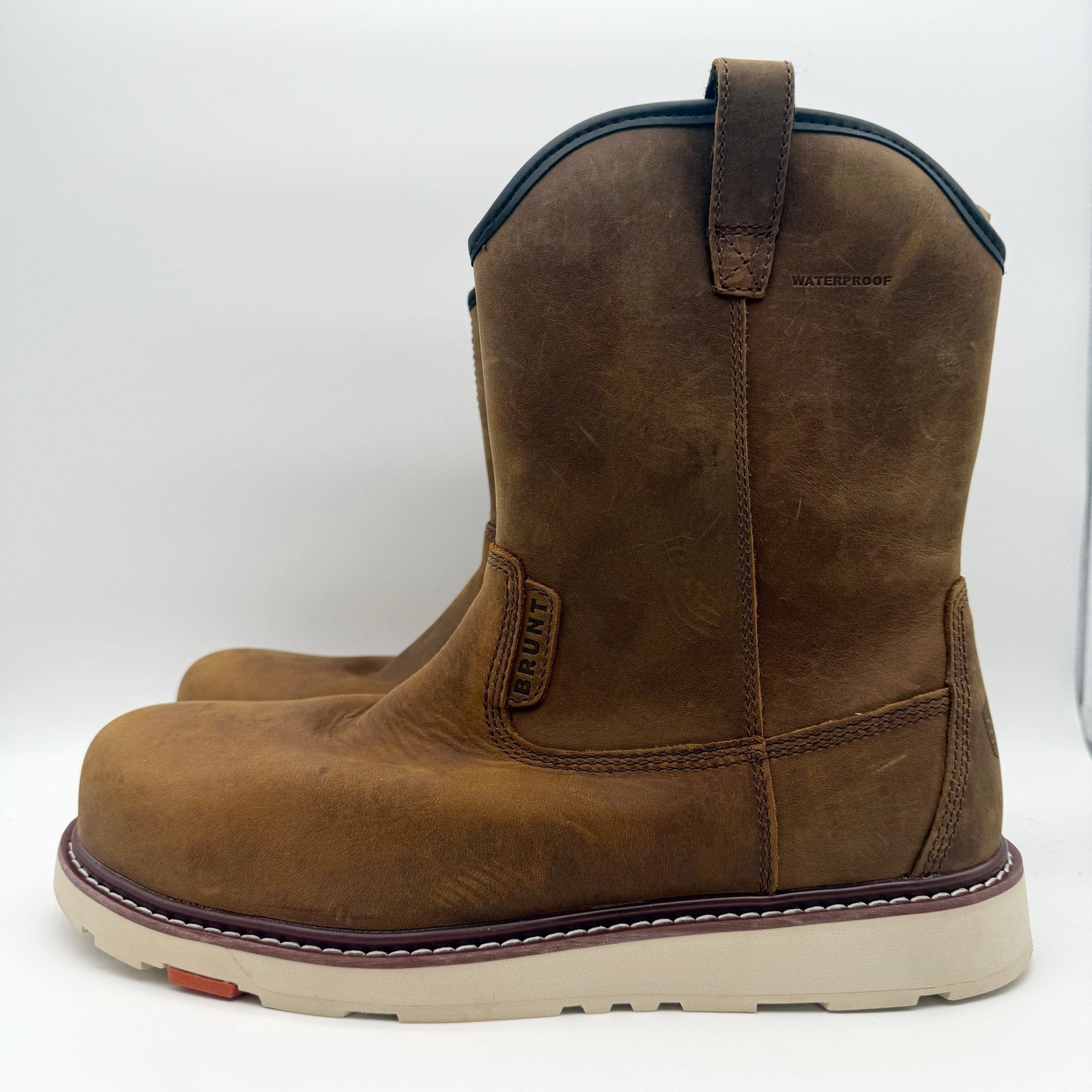 Brunt Mens The Bolduc Composite Toe Work Boot US 12 Brown Leather WP EH SR NWOB