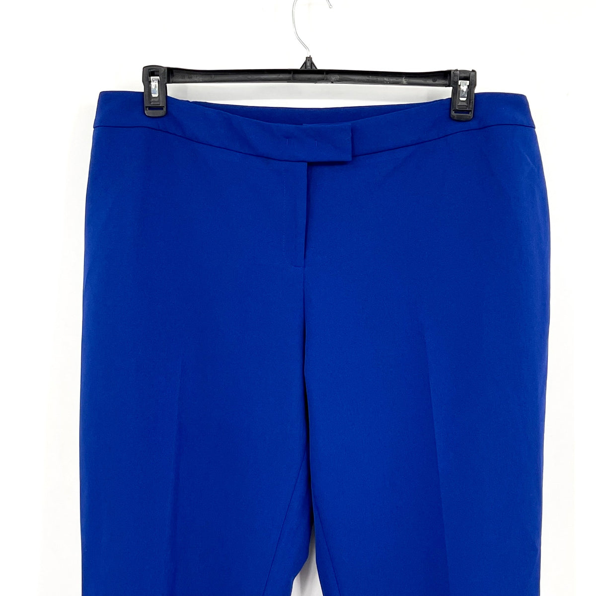 ANNE KLEIN Bowie Straight Ankle Pants 20W Magritte Blue Flat Front NWT