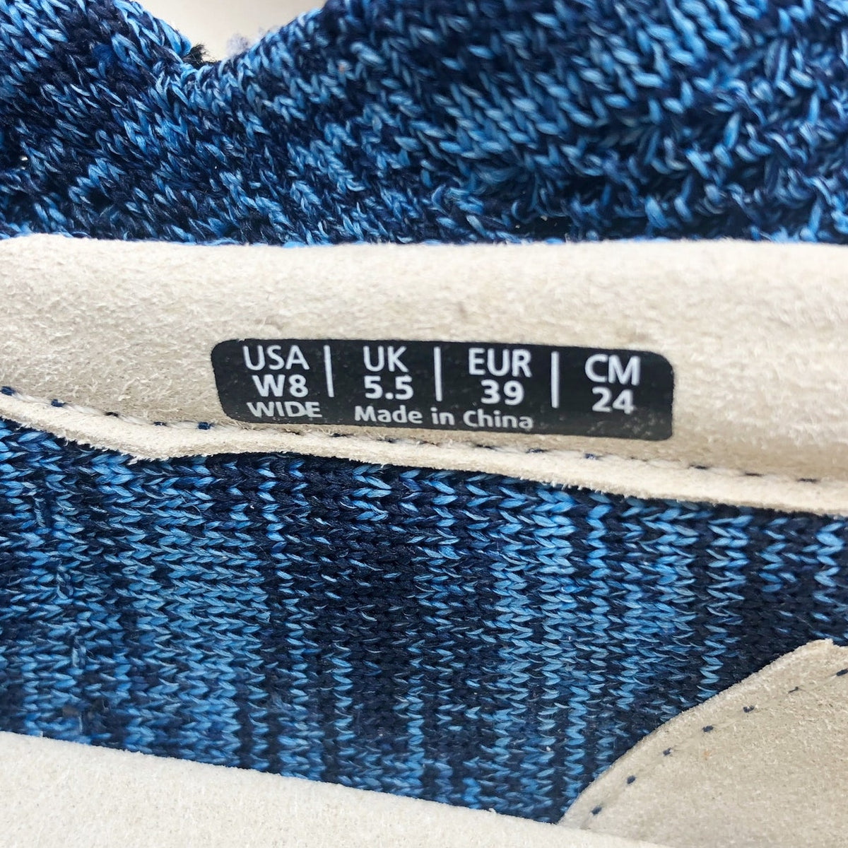 Spenco Womens Coastal Slip-on Sneakers Size 8 WIDE Patriot Blue Knit NIB