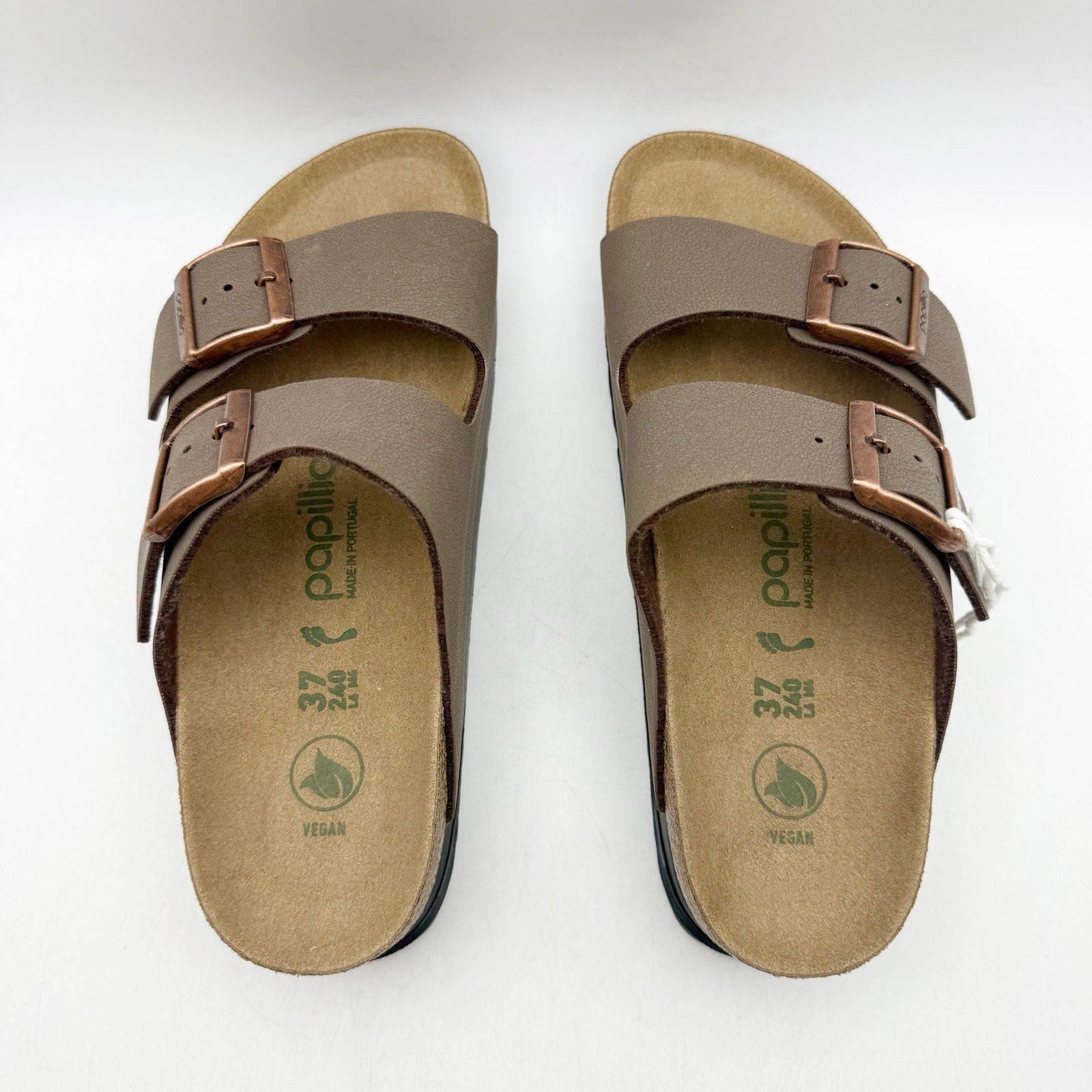 Birkenstock Papillio Women Arizona Platform Sandal EU 37 US 6 Brown Leather NWOB