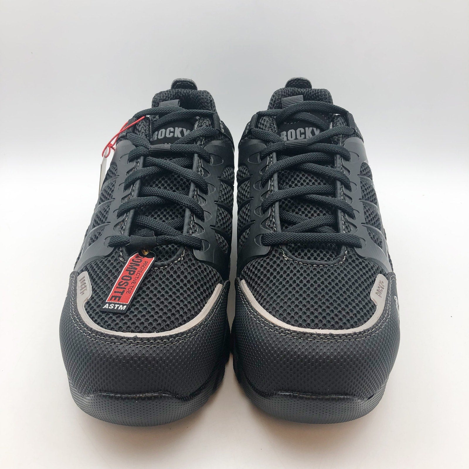 ROCKY Mens TrailBlade Athletic Work Shoes 10 WIDE Black Comp Toe Waterproof NIB