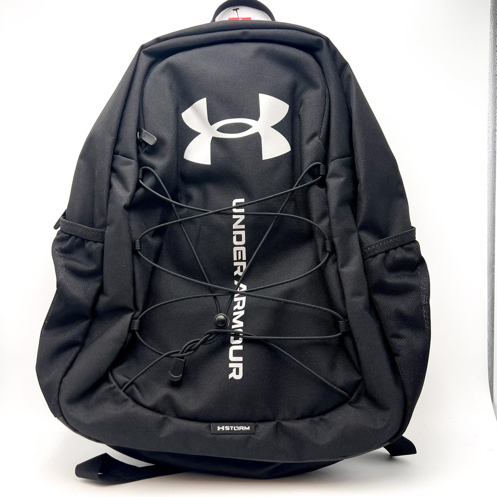 UNDER ARMOUR Hustle Sport 6.0 Backpack Black Metallic Silver Water ResistantNWOT