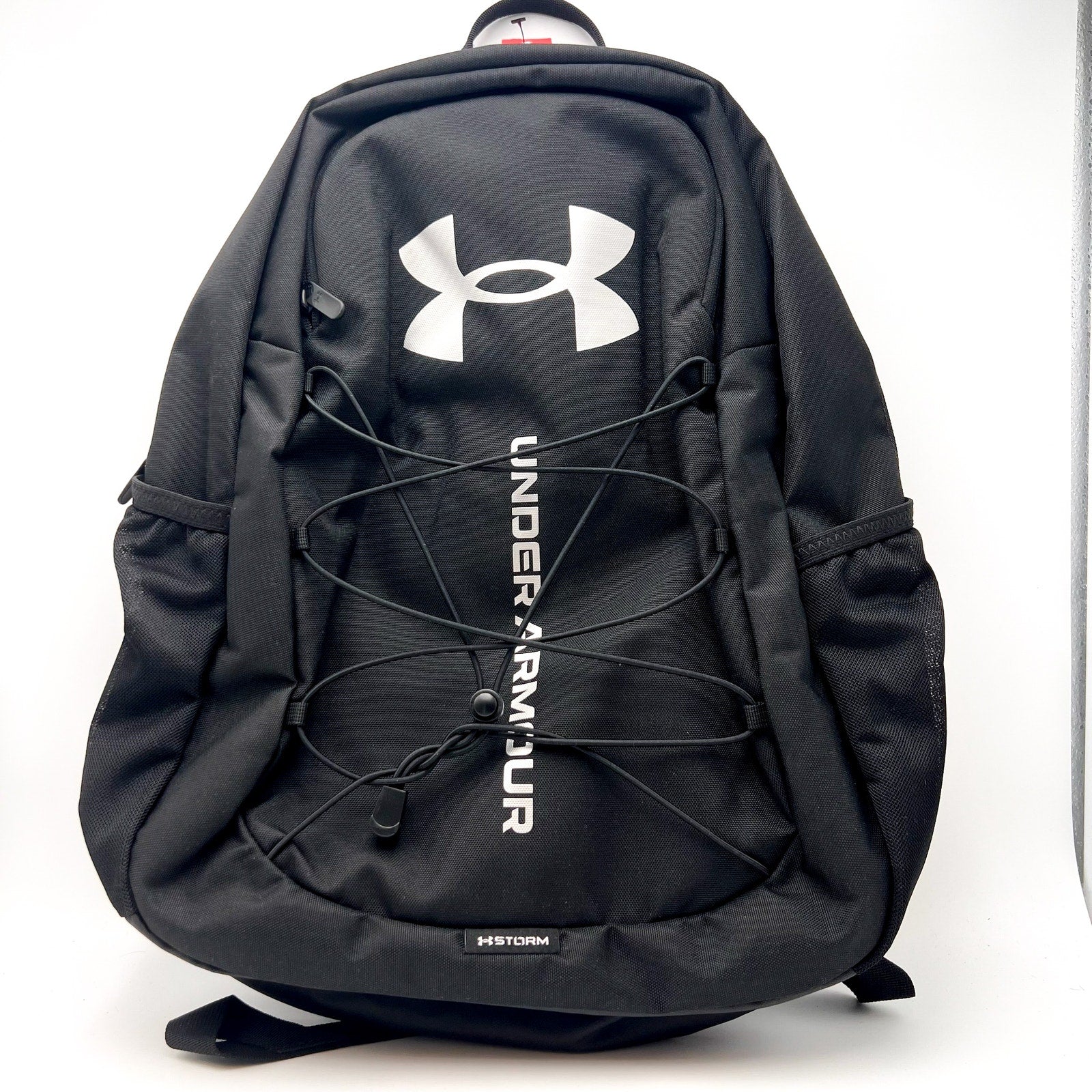 UNDER ARMOUR Hustle Sport 6.0 Backpack Black Metallic Silver Water ResistantNWOT