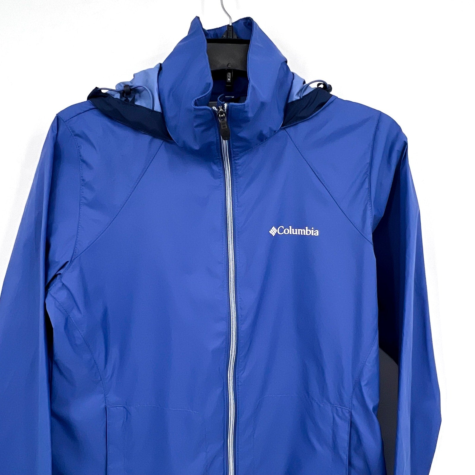 COLUMBIA Women's Switchback III Jacket XS Blue Packable Hood Waterproof NWT