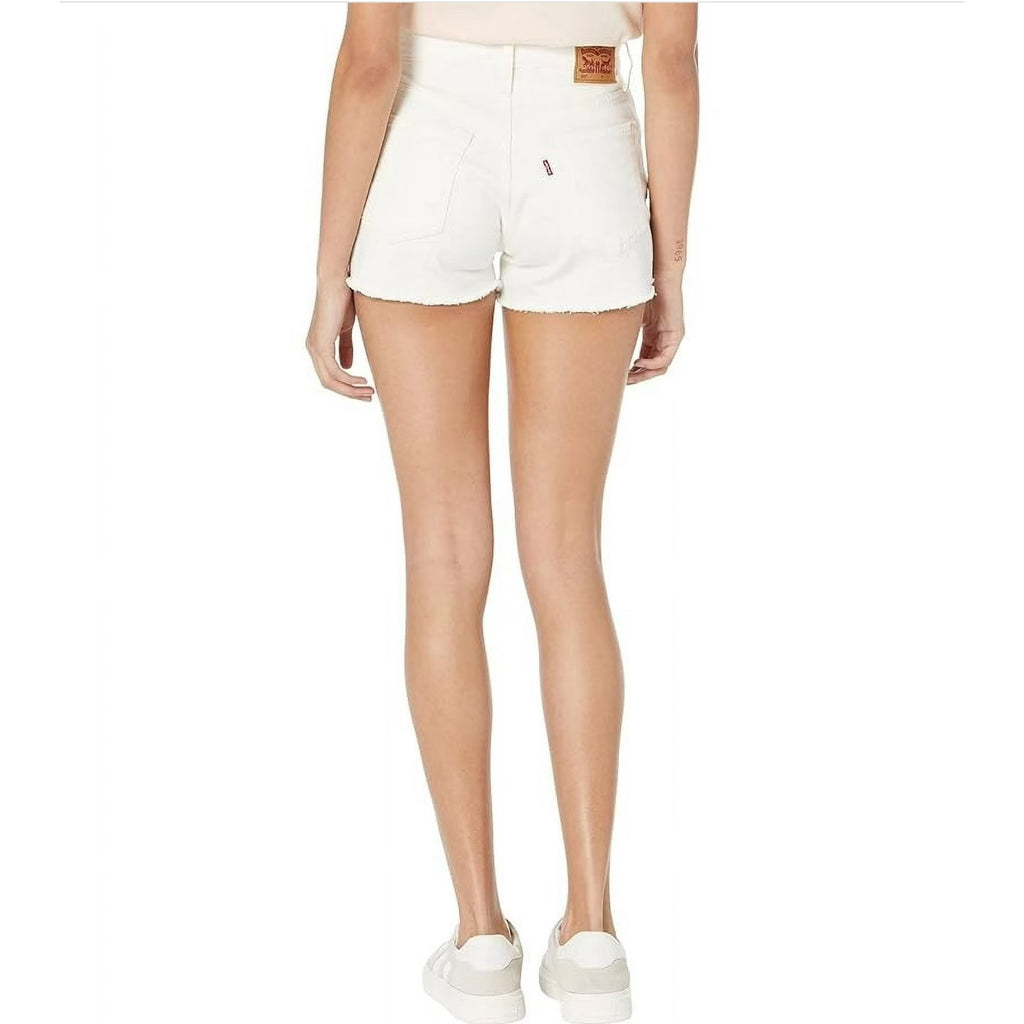 LEVI'S Womens 501 Original Fit Denim Shorts Size 29 US 8 White 56327-0248 NWT