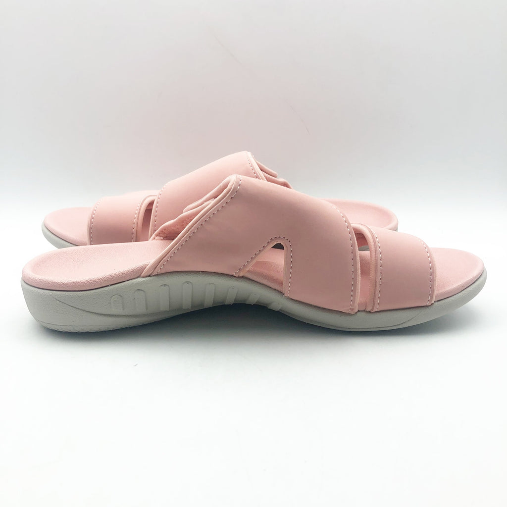 Spenco Womens KHOLO NUEVO Comfort Slide Sandals Size 7.5 B Coral Pink NWT