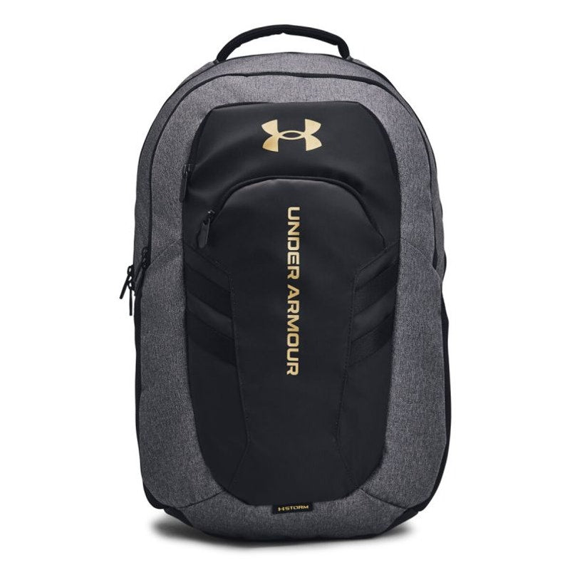 UNDER ARMOUR STORM Unisex Hustle Pro 6.0 Backpack Black/Gold Laptop Sleeve NWT