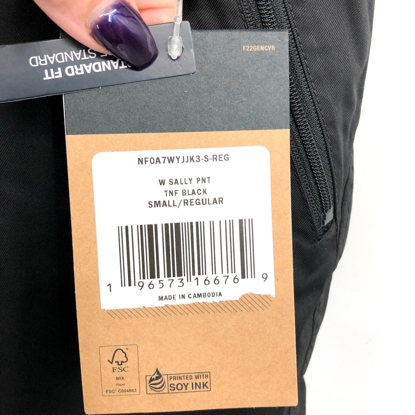 The North Face Women's Sally Insulated Snow Pants Small Black Waterproof NWT
