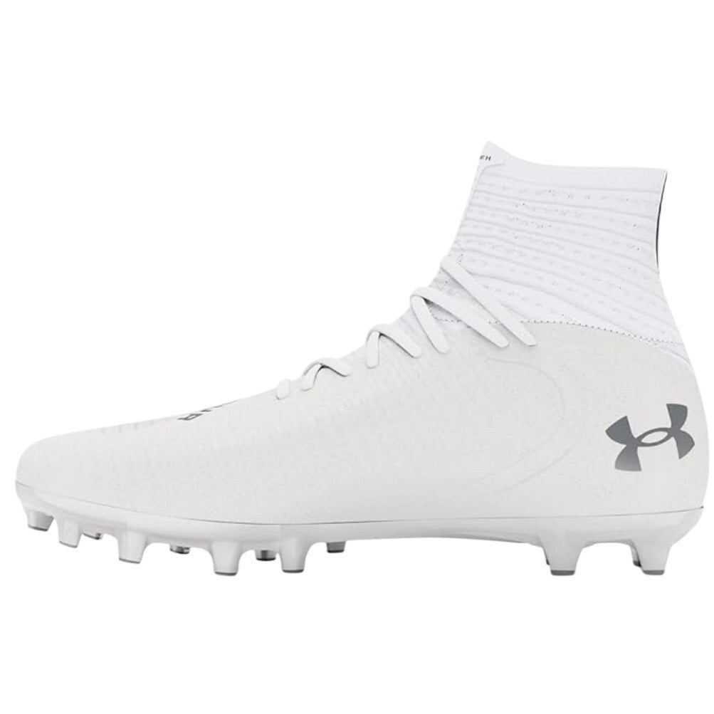 Under Armour Men Highlight MC 2.0 High Top Football Cleats Size 8 White NWOB