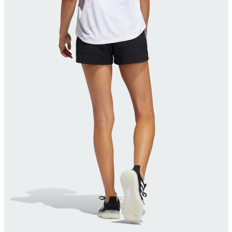 ADIDAS Women's Pacer 3 Stripes Woven Training Shorts XL Black White NWT