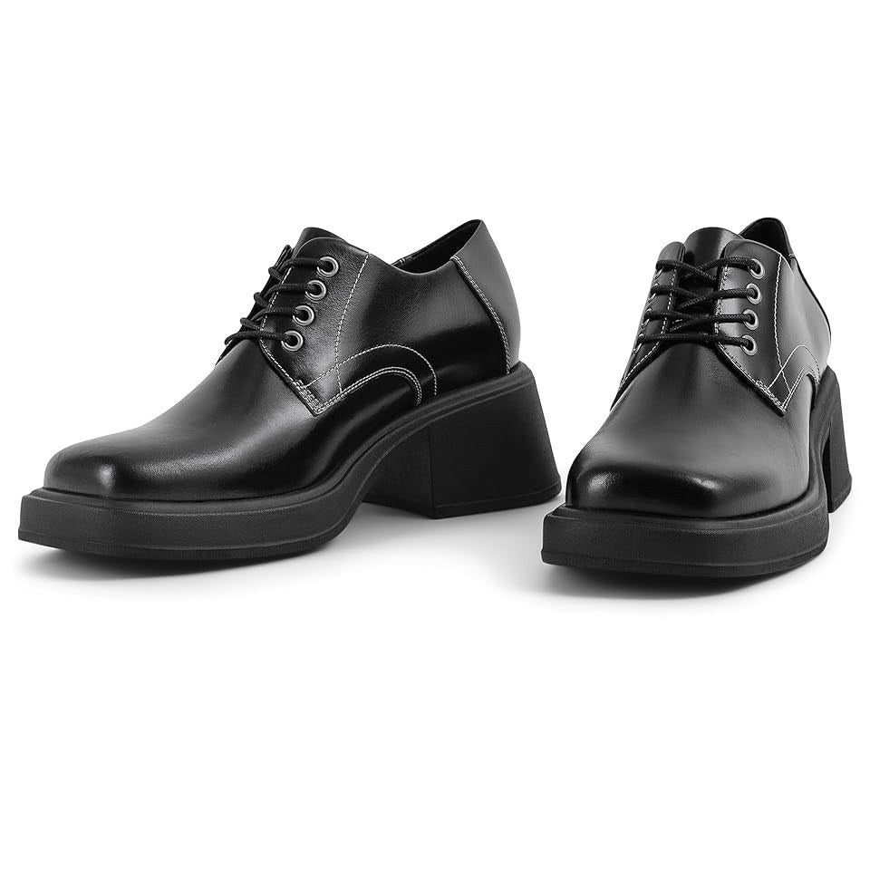 Vagabond Womens Dorah Lace up Oxford Shoes EU 39 US 9 Black Leather NIB