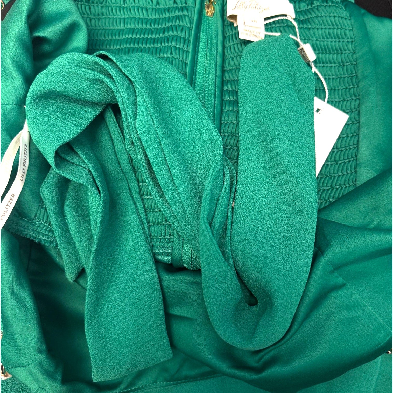 LILLY PULITZER Women's Zemira Sleeveless Jumpsuit Size 16 Green Fiddle Leaf NWT