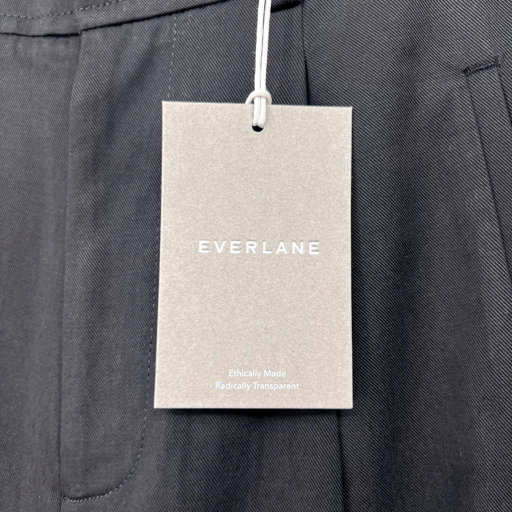 Everlane Womens The Way-High Drape Pant Size 2 Black 31" Inseam Pleated NWT