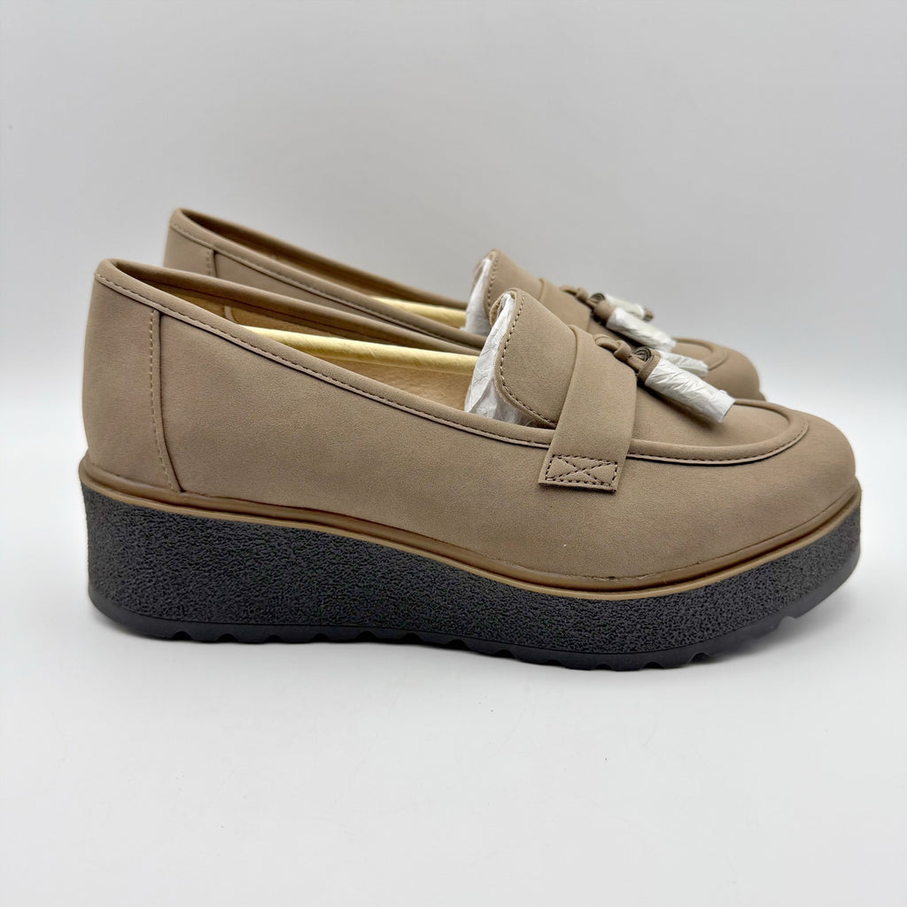 Soul Naturalizer Womens Josie Loafers Size 10 M EU 41 Taupe Slip On NIB