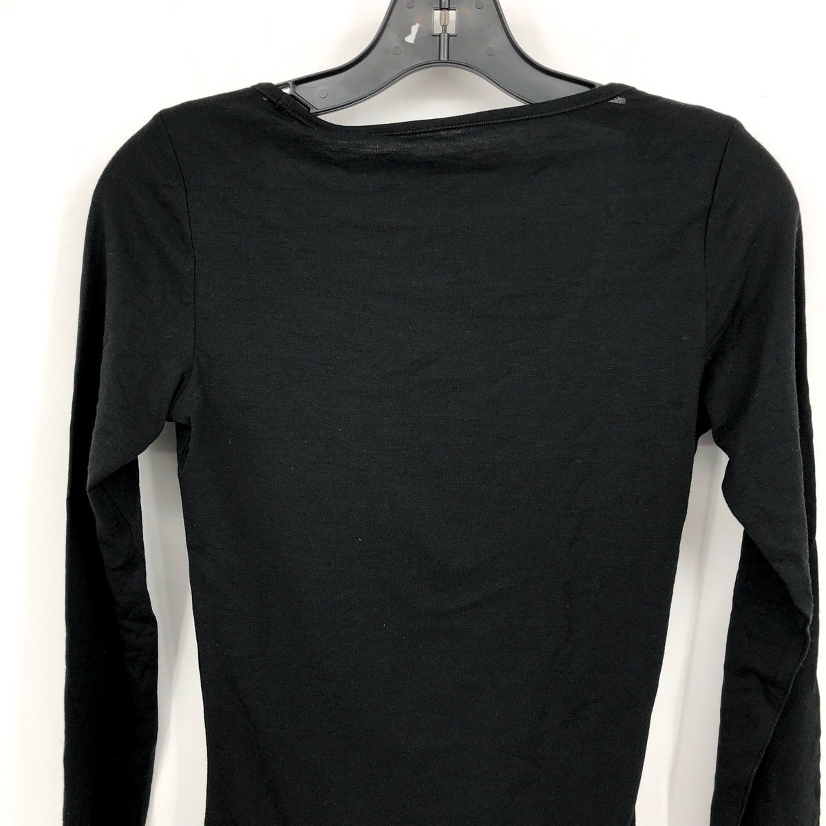 ICEBREAKER Women's Merino 150 Siren Long Sleeve Sweetheart Top Large Black NWT
