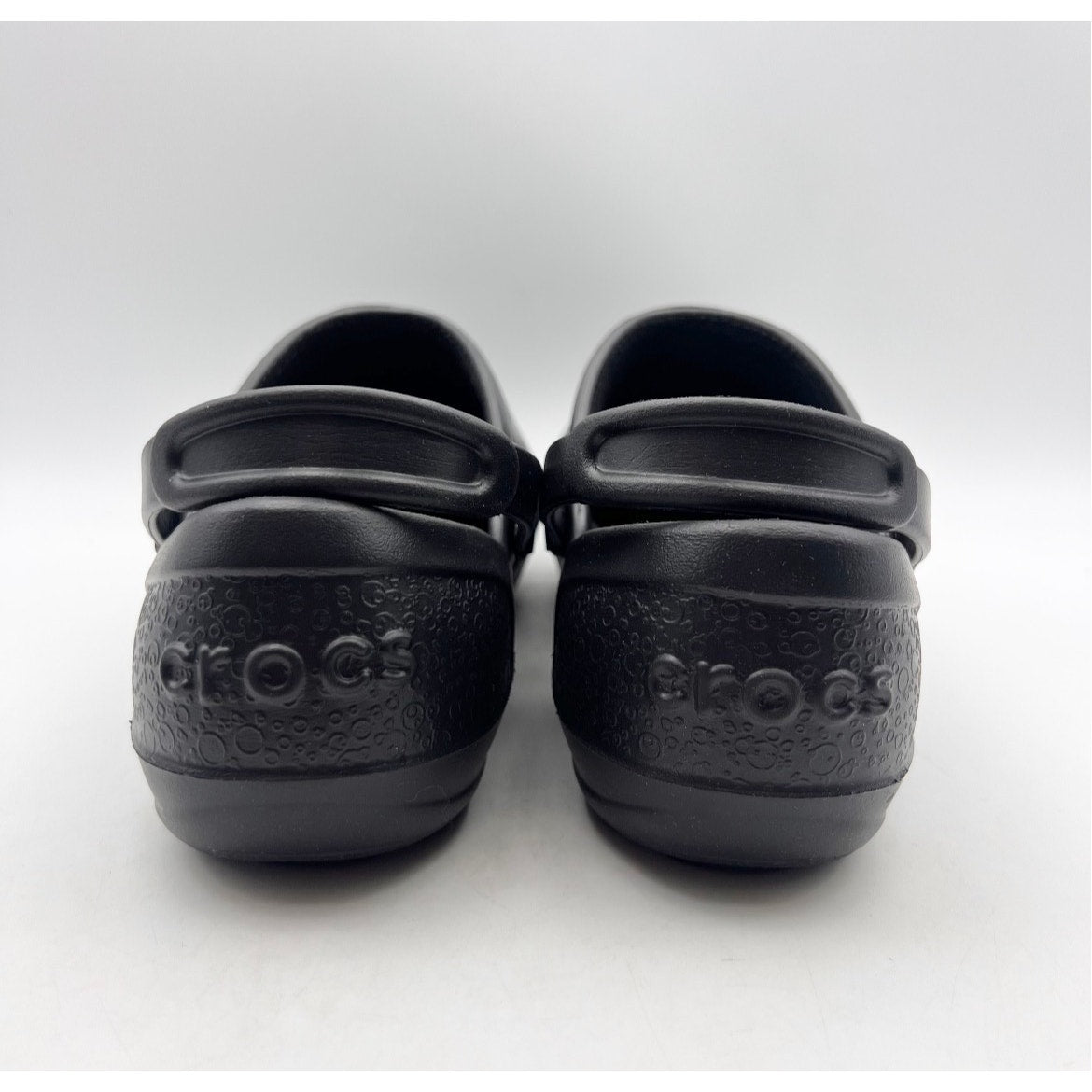 Crocs Women's Mercy Work Clogs Size 9 Black Slip On Slip Resistant NWOB